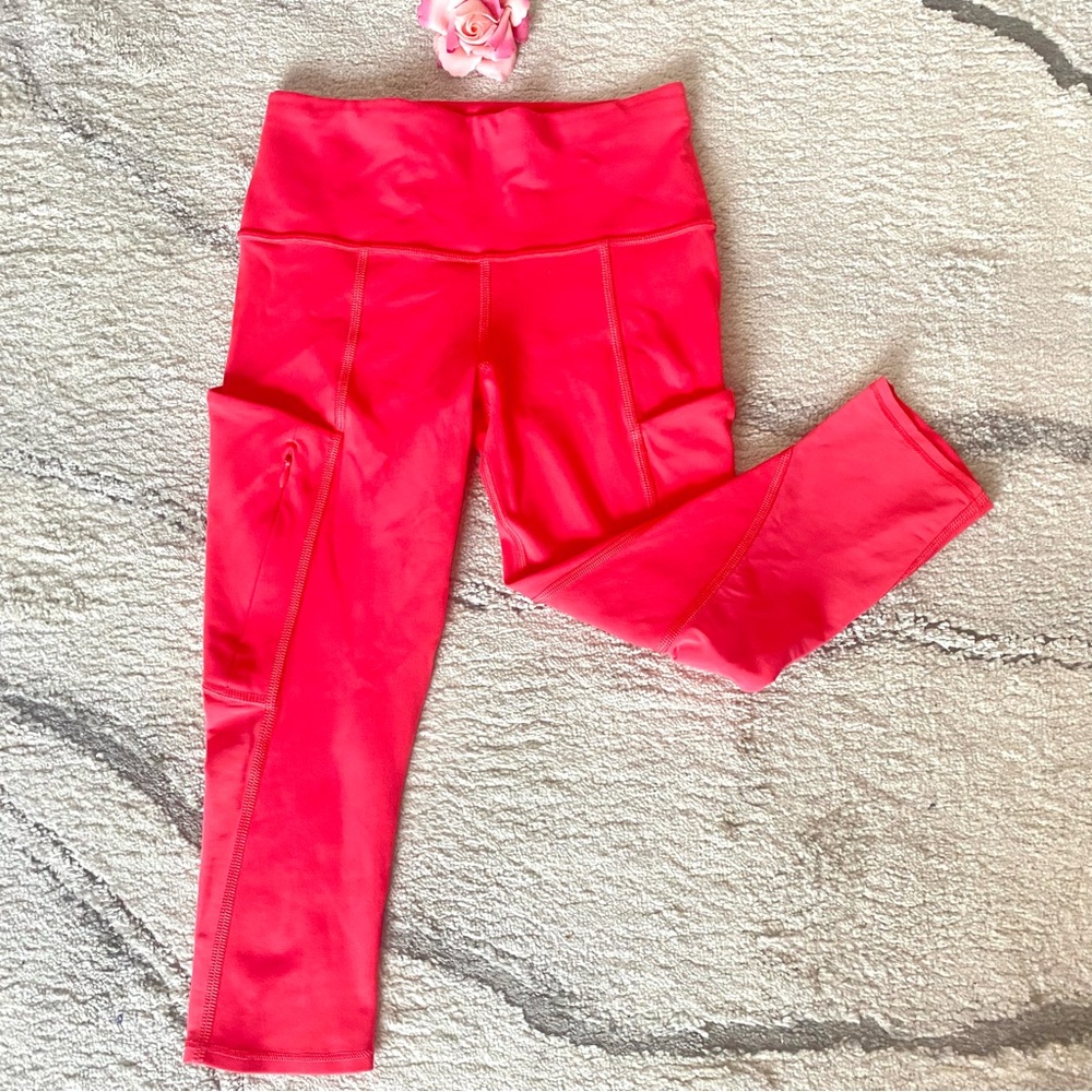💕Athleta Coral Pink Sports Leggings SZ XXS